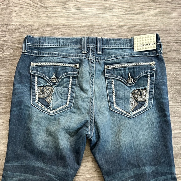 Affliction Blake Relaxed Straight Leg Jeans | 40 - Picture 6 of 10